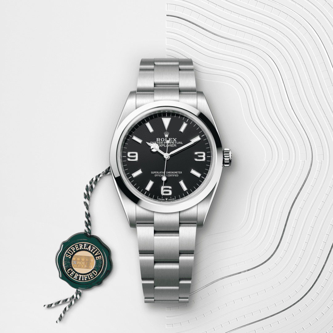 Rolex Explorer 36 in Oystersteel, M124270-0001 | Tapper's Jewelry