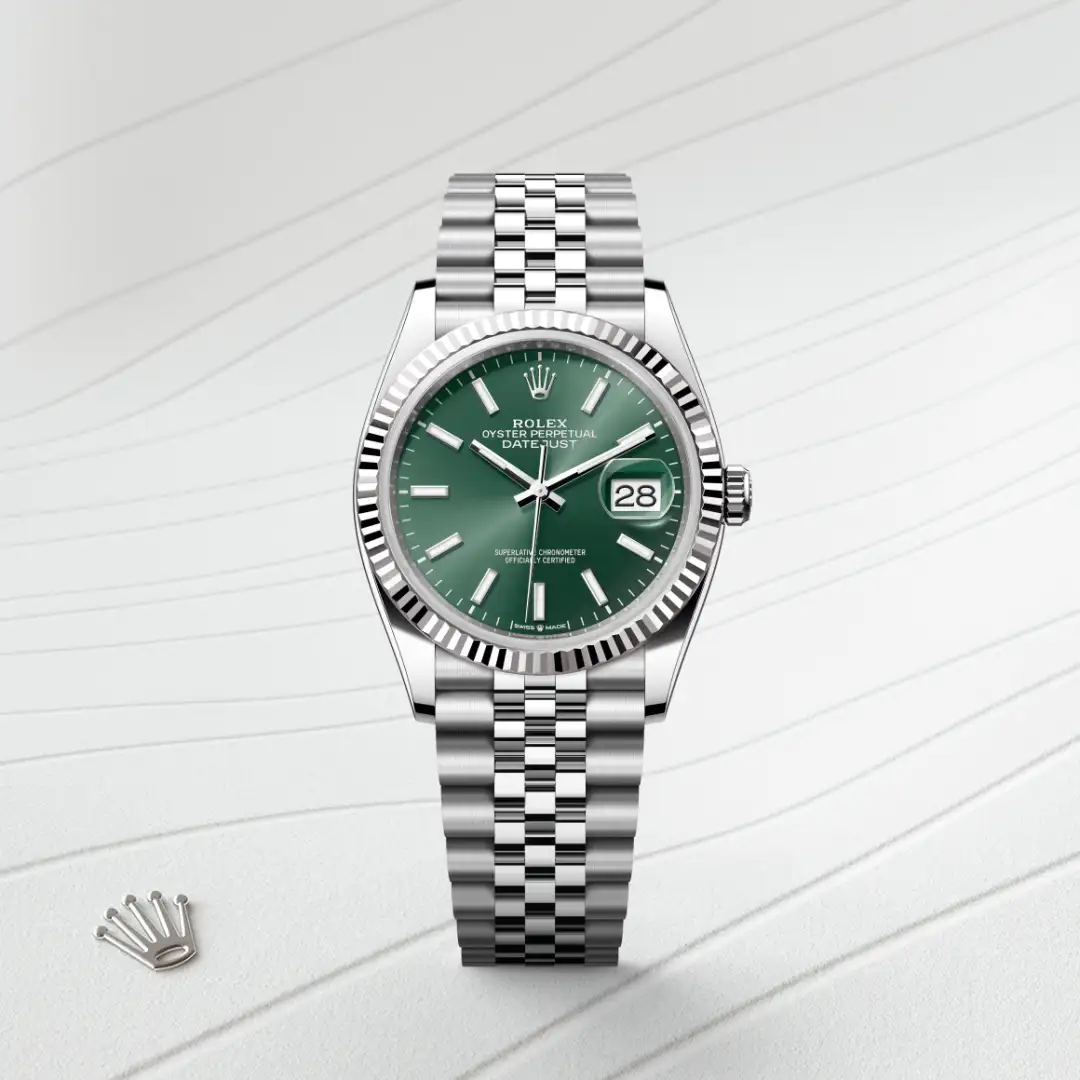 Rolex Datejust 36 in White Rolesor - combination of Oystersteel