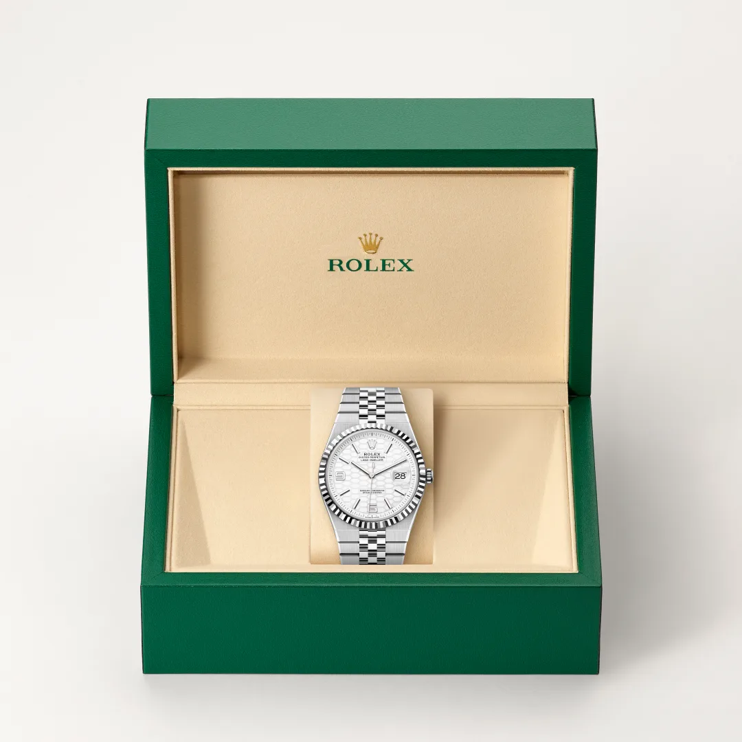 Rolex Land-Dweller 40 in White Rolesor - combination of
