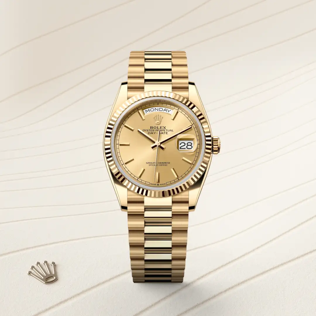Rolex Day-Date 36 in 18 kt yellow gold, M128238-0045 | Tapper's