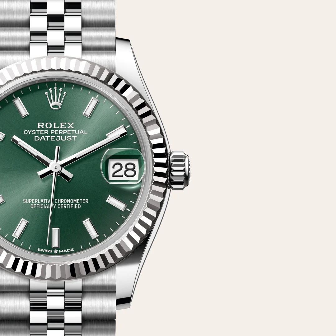Rolex Datejust 31 in White Rolesor - combination of Oystersteel