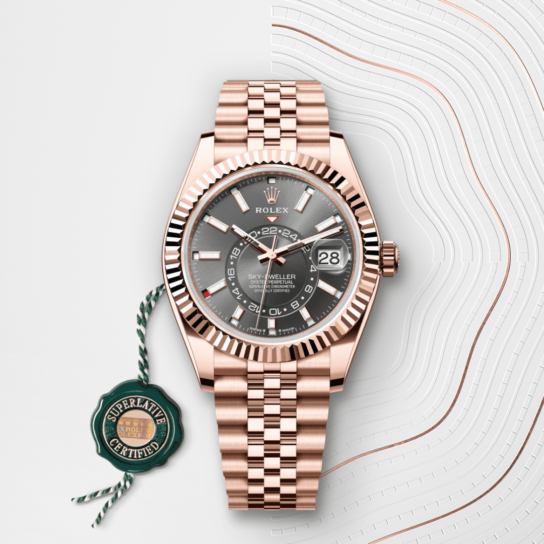 Rolex Sky-Dweller in 18 kt Everose gold, M336935-0008 | Tapper's