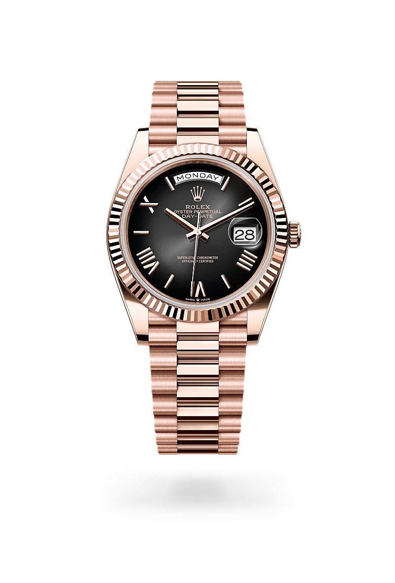 Rolex Day-Date 40 in 18 kt Everose gold, M228235-0055 | Tapper's