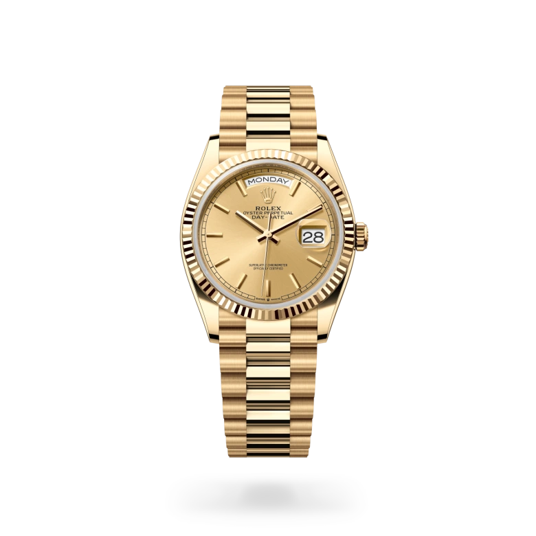 Rolex Day-Date 36 in 18 kt yellow gold, M128238-0045 | Tapper's