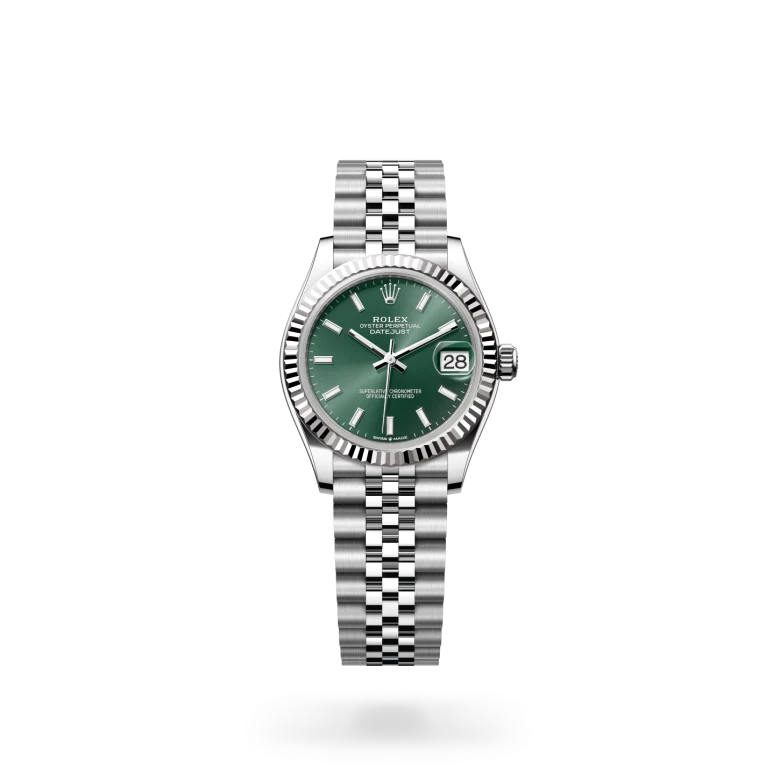 Rolex Datejust 31 in White Rolesor - combination of Oystersteel